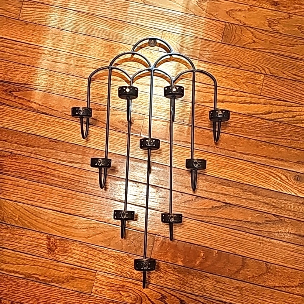 Wrought Iron Partylite Impressario Candelabra Wall Decor large